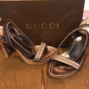 Gucci Nappa Silk Sasso Sandal
